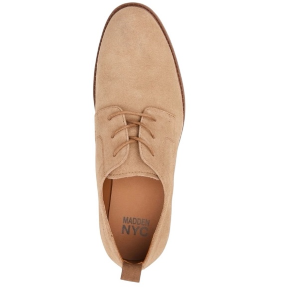 Madden NYC Men's Genuine Suede   Terry Dress Shoes Taupe Size 13 business work - Picture 5 of 13